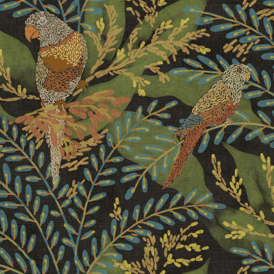 Tres Tintas Tapete Guacamayos - Ébano