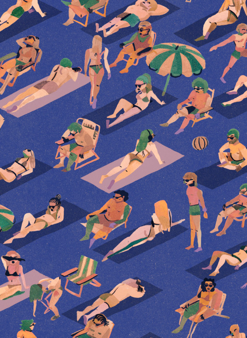 Tres Tintas Tapete Ipanema - Cobalto