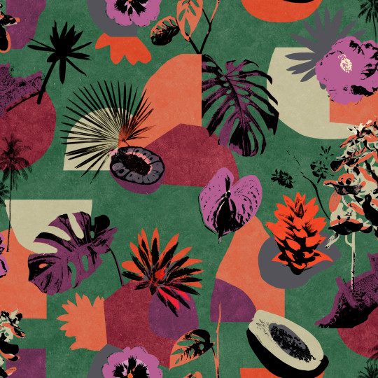 Tres Tintas Tapete Tropicalia - Verde