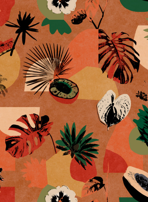 Tres Tintas Tapete Tropicalia - Naranja