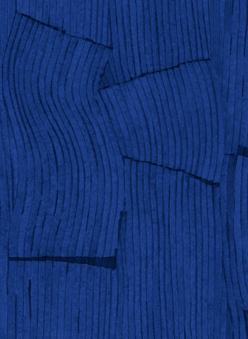 Tres Tintas Papier peint Bananeira - Cobalto