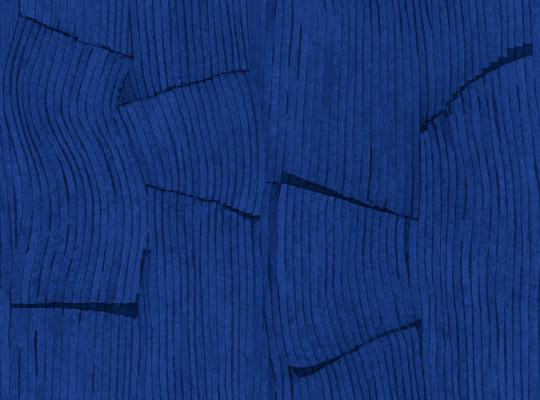 Tres Tintas Papier peint Bananeira - Cobalto