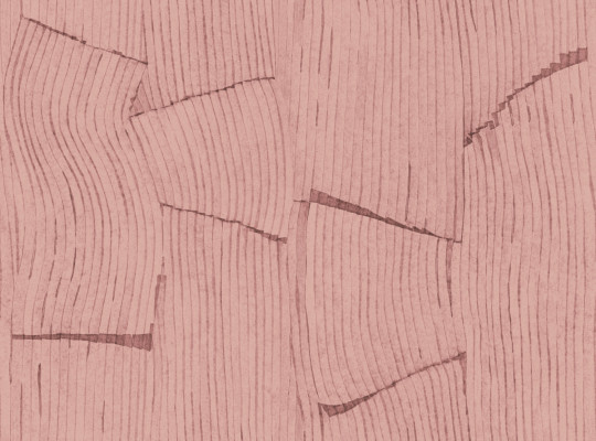 Tres Tintas Papier peint Bananeira - Rosa