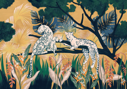 Tres Tintas Carta da parati panoramica Onça - Ambar