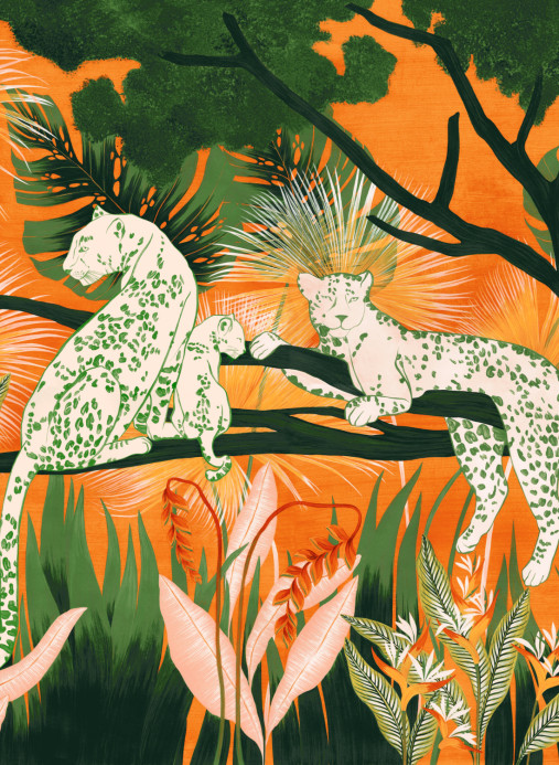 Tres Tintas Wandbild Onça - Naranja