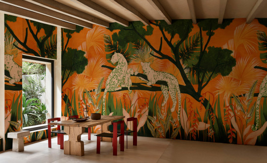 Tres Tintas Mural Onça - Naranja