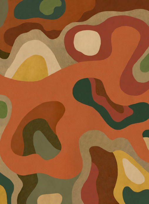 Tres Tintas Wandbild Burle - Terracota