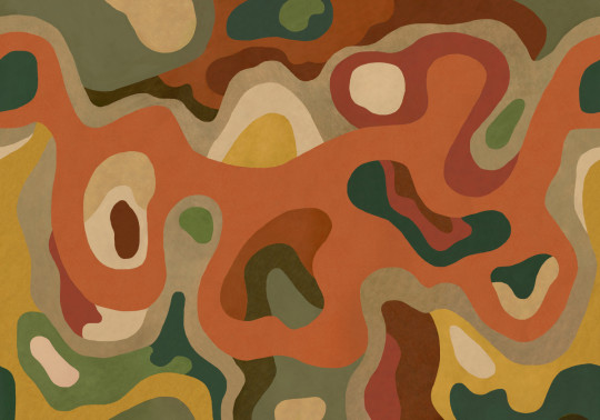 Tres Tintas Wandbild Burle - Terracota