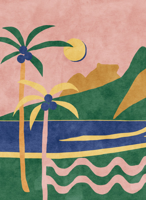 Tres Tintas Wandbild Janeiro - Rosa