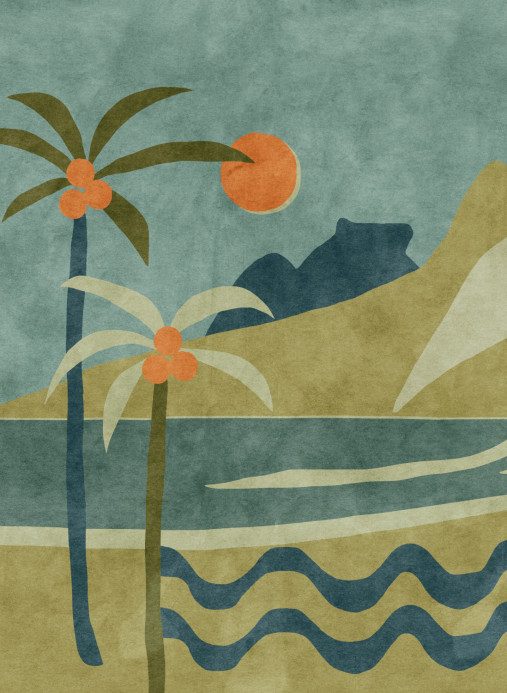 Tres Tintas Wandbild Janeiro - Índigo