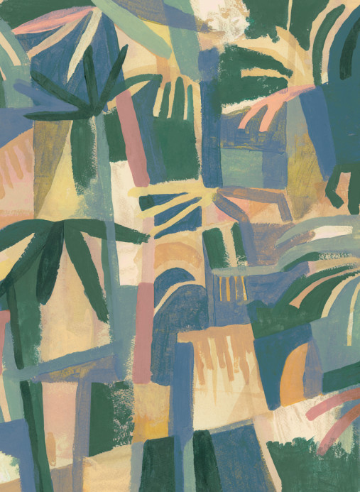 Tres Tintas Wandbild Amazonia - Cobalto