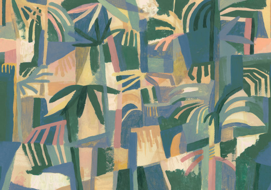 Tres Tintas Wandbild Amazonia - Cobalto