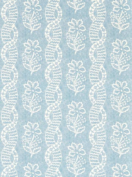 Zoffany Tapete Dabu Stripe - Wedgwood Blue