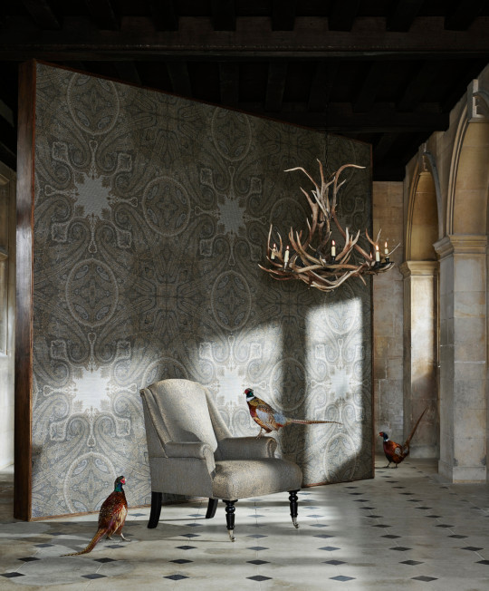 Zoffany Tapete Elswick Paisley - Sunstone