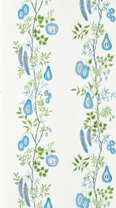 Scion Tapete On The Vine - Cornflower/ Kelly Green