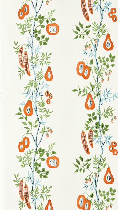 Scion Tapete On The Vine - Tangerine/ Kelly Green