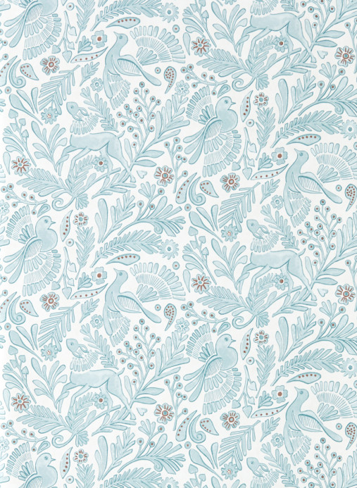 Scion Tapete Dove & Deer - Coast Blue