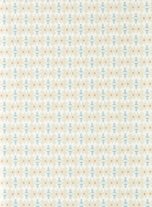 Scion Tapete Owl & Butterfly - Pebble/ Coast Blue