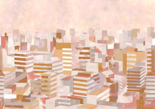Tres Tintas Wandbild Skyline - Autumn