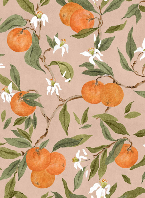 Coordonné Tapete Naranjos - Rosado