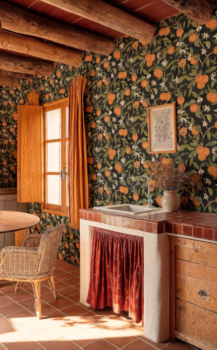 Coordonné Tapete Naranjos - Pizarra