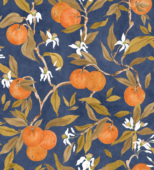 Coordonné Tapete Naranjos - Ultramar