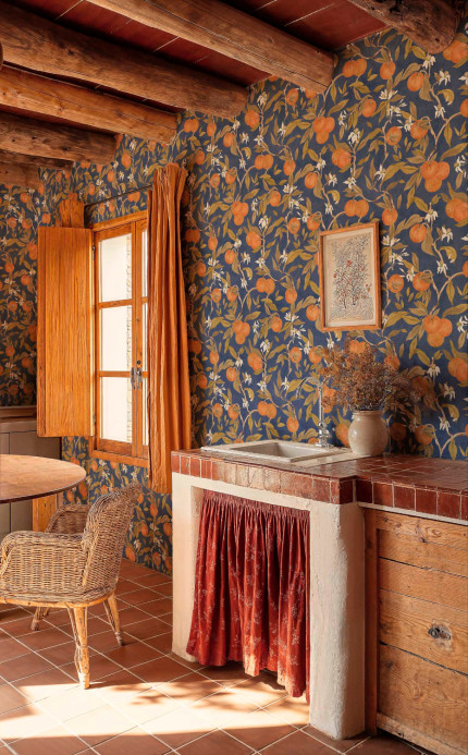 Coordonné Tapete Naranjos - Ultramar