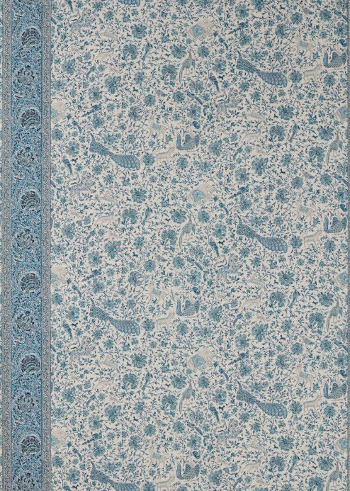 Zoffany Tapete Mughal Menagerie - Mazarine Blue