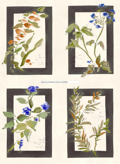 Coordonné Tapete Sta Cruz - Pizarra