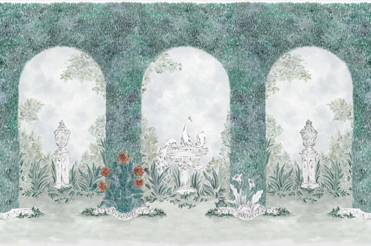 Coordonné Wandbild Alcazar - Ultramar