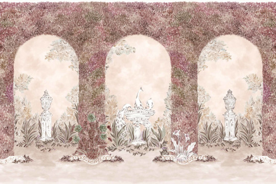 Coordonné Wandbild Alcazar - Rosado