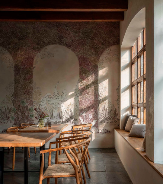 Coordonné Wandbild Alcazar - Rosado