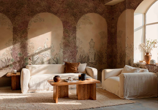 Coordonné Wandbild Alcazar - Rosado