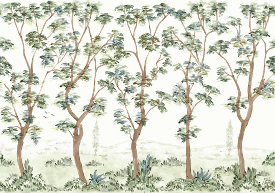 Coordonné Wandbild Cartuja - Celadon