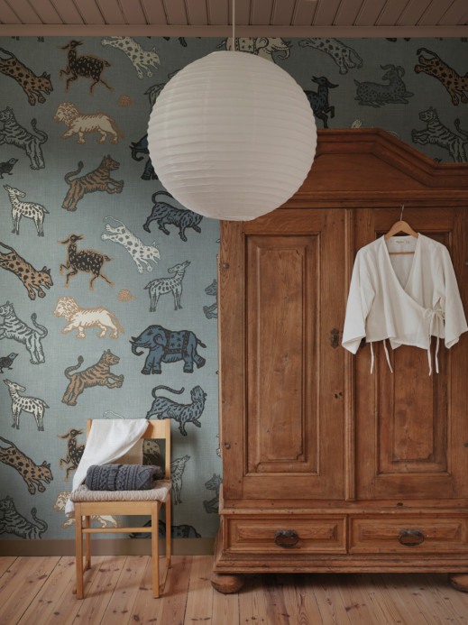 Sandberg Wandbild Leonard - Misty Blue