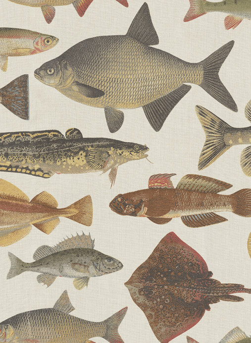Sandberg Wandbild Scandinavian Fishes - Beige