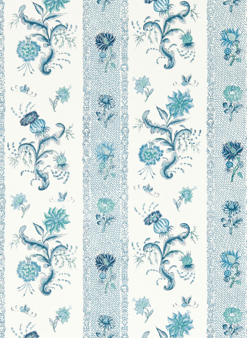 Zoffany Tapete Papaver Stripe - Mazarine Blue