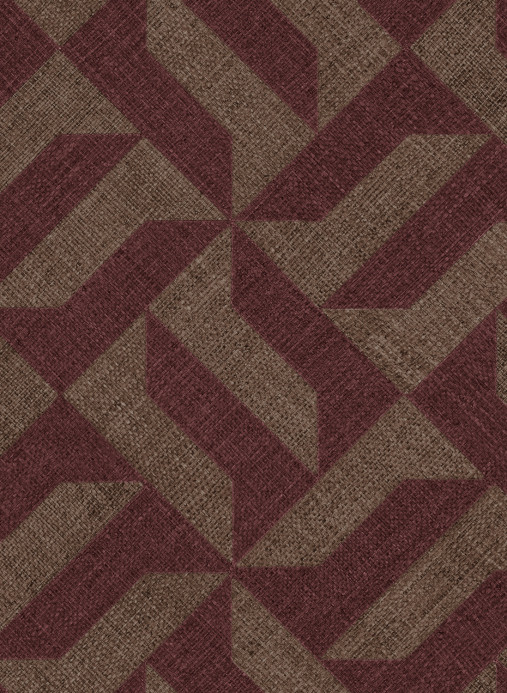 Omexco Tapete Compound - Burgundy/ Brown