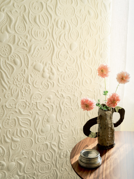 Élitis Wallpaper Mosaïque du Verger Lin