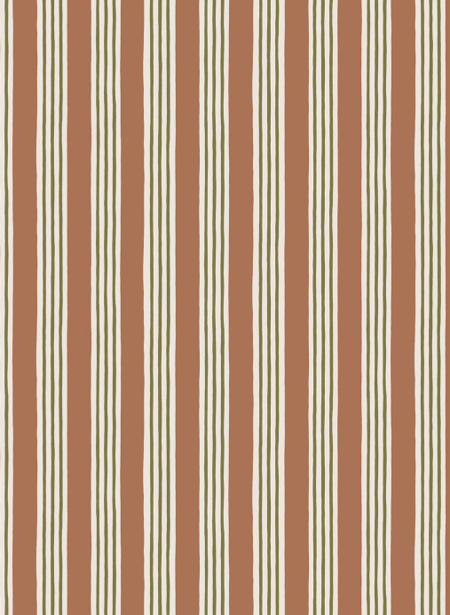 Josephine Munsey Tapete Kemble Stripe - Trixie/ Sunday Clay/ Quartz