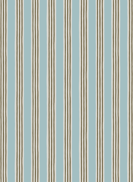 Josephine Munsey Tapete Kemble Stripe - Spruce/ Cobber/ Dew