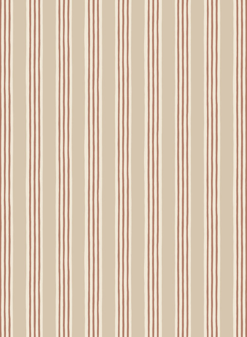 Josephine Munsey Tapete Kemble Stripe - Hibernacle/ Cromwell Stone/ Saltridge