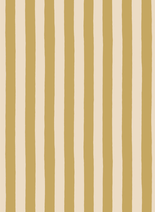 Josephine Munsey Tapete Medium Hand Painted Stripe - Summer Evening/ Parsnip
