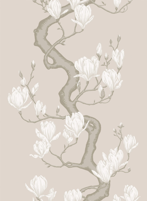 Cole & Son Tapete Magnolia Tree - Soft Cream and Powder