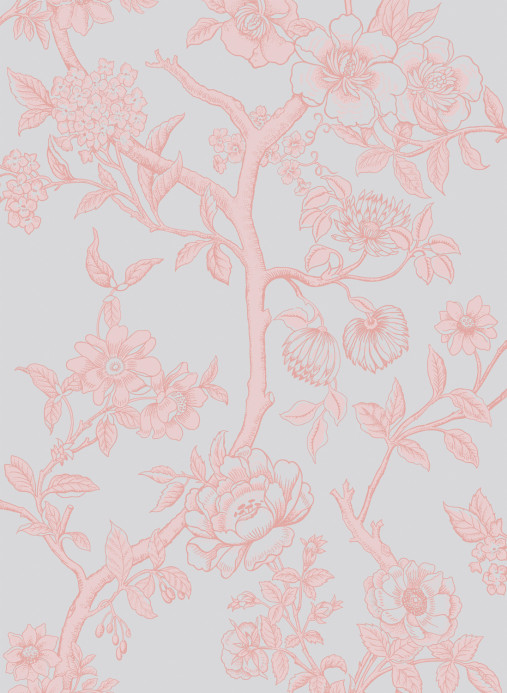 Cole & Son Tapete Paradise Tree - Pastel Blue and Soft Pink