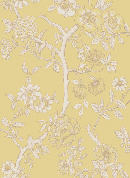 Cole & Son Tapete Paradise Tree - Buttercup Yellow and Cream