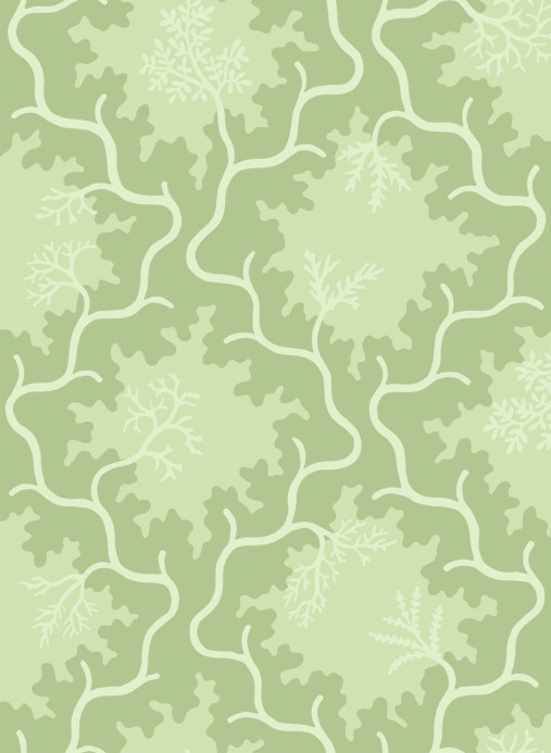 Cole & Son Tapete Moss Trellis - Matcha and Pistachio Green