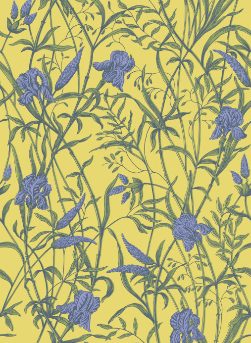 Cole & Son Tapete Iris - Violet on Citrine