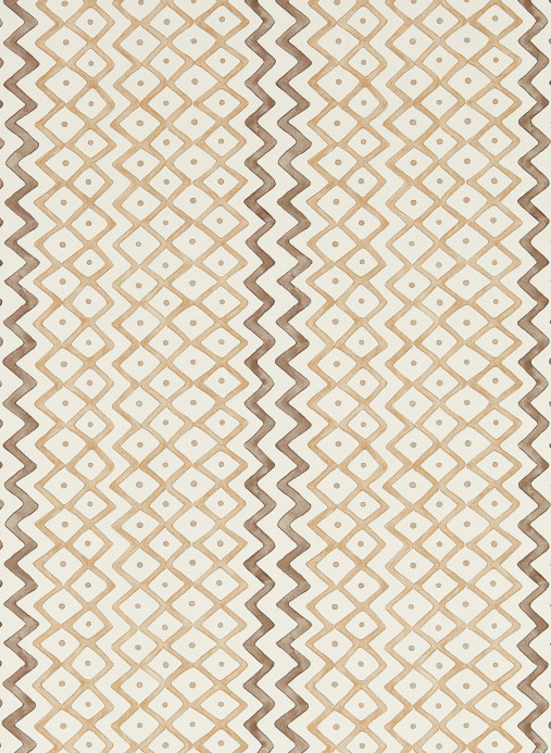 Sanderson Tapete Khes - Shiitake/ Cocoa