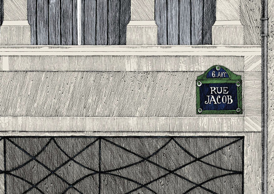 Edmond Petit Carta da parati Rue Jacob